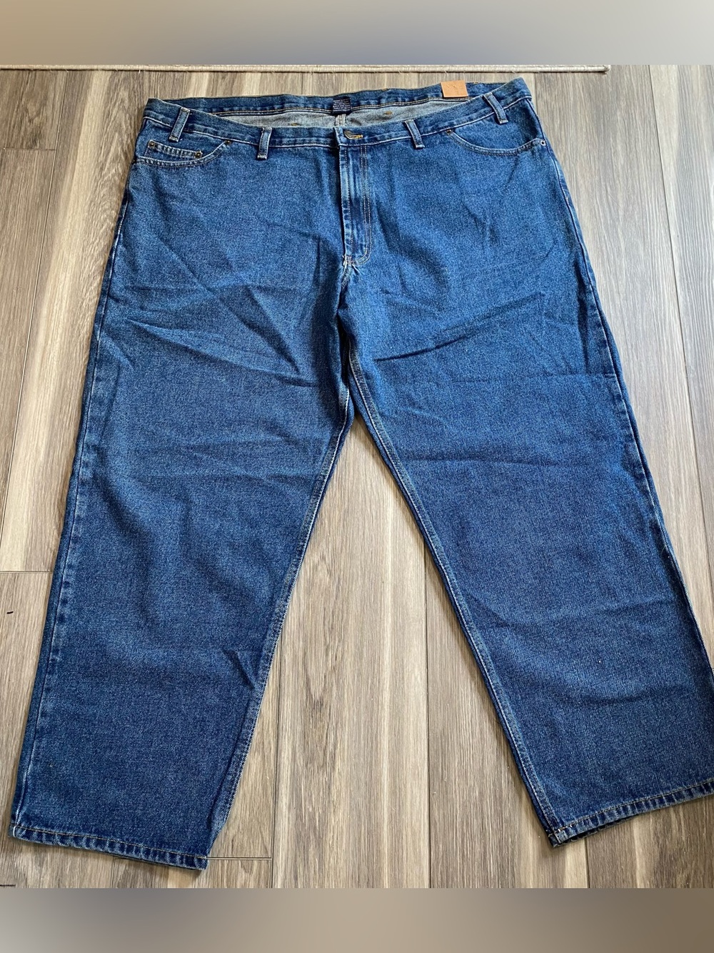 NWT RK Brand Original Jeans Mens 46x30 (Fit 46x30) Blue Relaxed Fit 100% Cot.